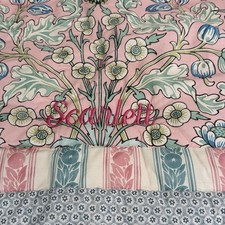 POTTERY BARN KIDS MORRIS  CO HYACINTH REVERSIBLE BABY QUILT SCARLETT READ