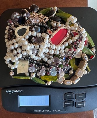 1 lb  Jewelry Lot Re-Seller or Wearable Costume Fashion Unbranded