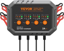 Vevor 2a X4 Smart Battery Charger Lifepo4 Agm Maintainer Desulfator 6v 12v