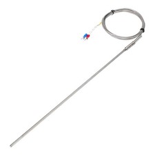 E Type Thermocouple Temperature Sensor Probe 4x300mm 6.6ft Wire 0-800 C
