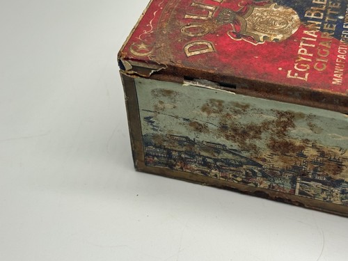 Rare Antique D'Olier Egyptian Blend Cigarettes (100) Tin Paper Labels Army Navy - Picture 10 of 17