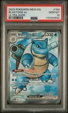 PSA 10 Gem Mint - Blastoise ex 184/165 - Scarlet Violet 151 Full Art Pokemon on eBay