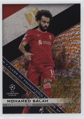 2021-22 Topps UEFA Champions League Jade Edition 63/75 Mohamed Salah #06 0s5s
