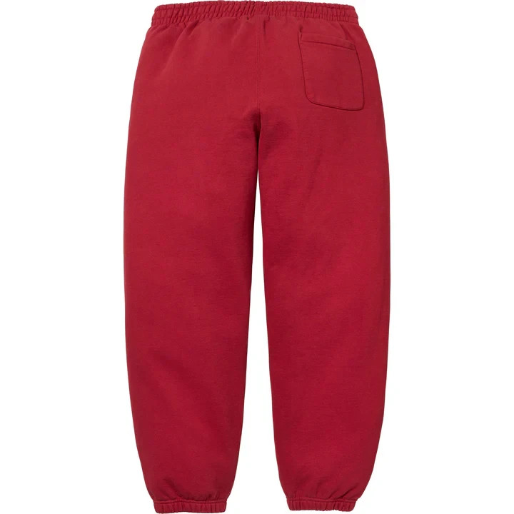 Supreme Satin Applique Sweatpant Red | eBay