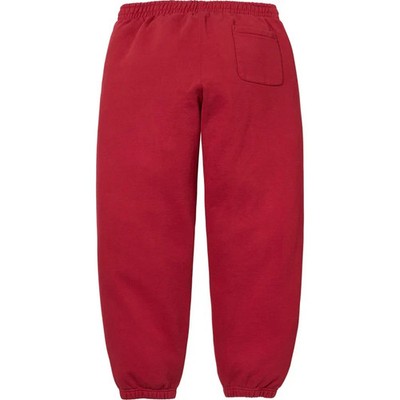 Supreme Satin Applique Sweatpant Red | eBay