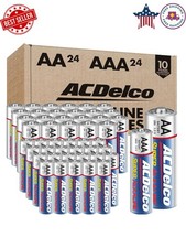 Acdelco AA and AAA 48-count Combo Pack Super Alkaline Batteries, 24-count Each,