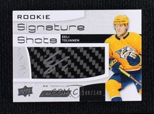 2018 Upper Deck Engrained Rookie Signature Shots 140/149 Eeli Tolvanen Auto 12bz