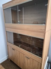 2x Large Oak Vivexotic Vivariums + Cabinet