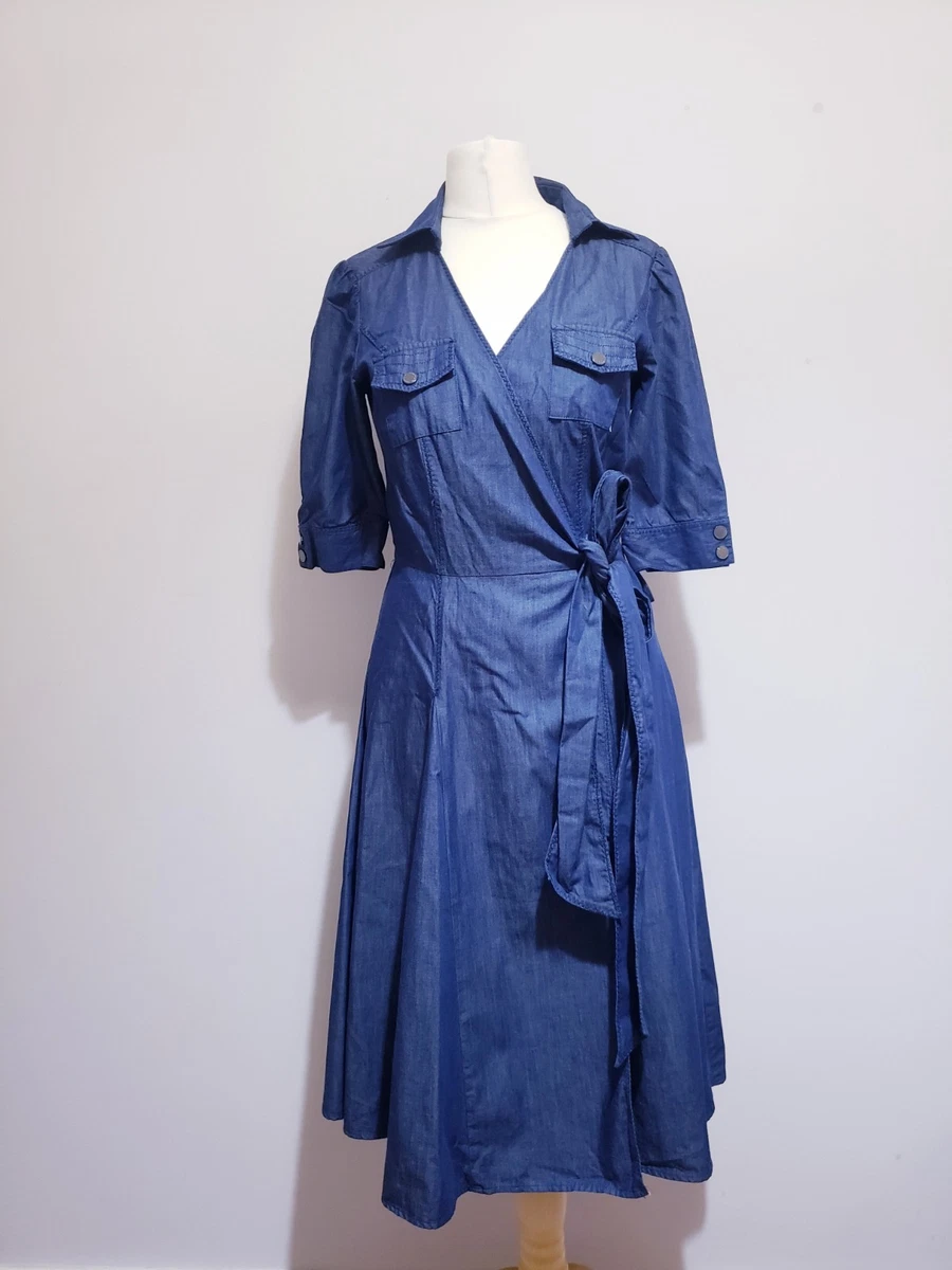 jasper conran blue dress Shirt Dress Jasper Conran Dresses Into The Blue: Ways To Wear Spring's Hottest Colour Trend The