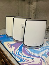 NETGEAR Orbi RBR860 Tri-Band WiFi 6 Mesh System Router  2 Satellites RBS860
