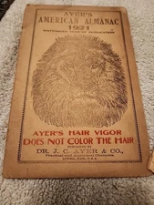 AYERS AMERICAN ALMANAC 1921 RAMONS WEATHER ALMANAC 1914