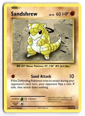 Sandshrew - EVO #54/108 XY - Evolutions Common Regular LP