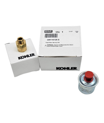 Genuine Kohler GM116125-S Fuel Filter Service Kit / Replaces