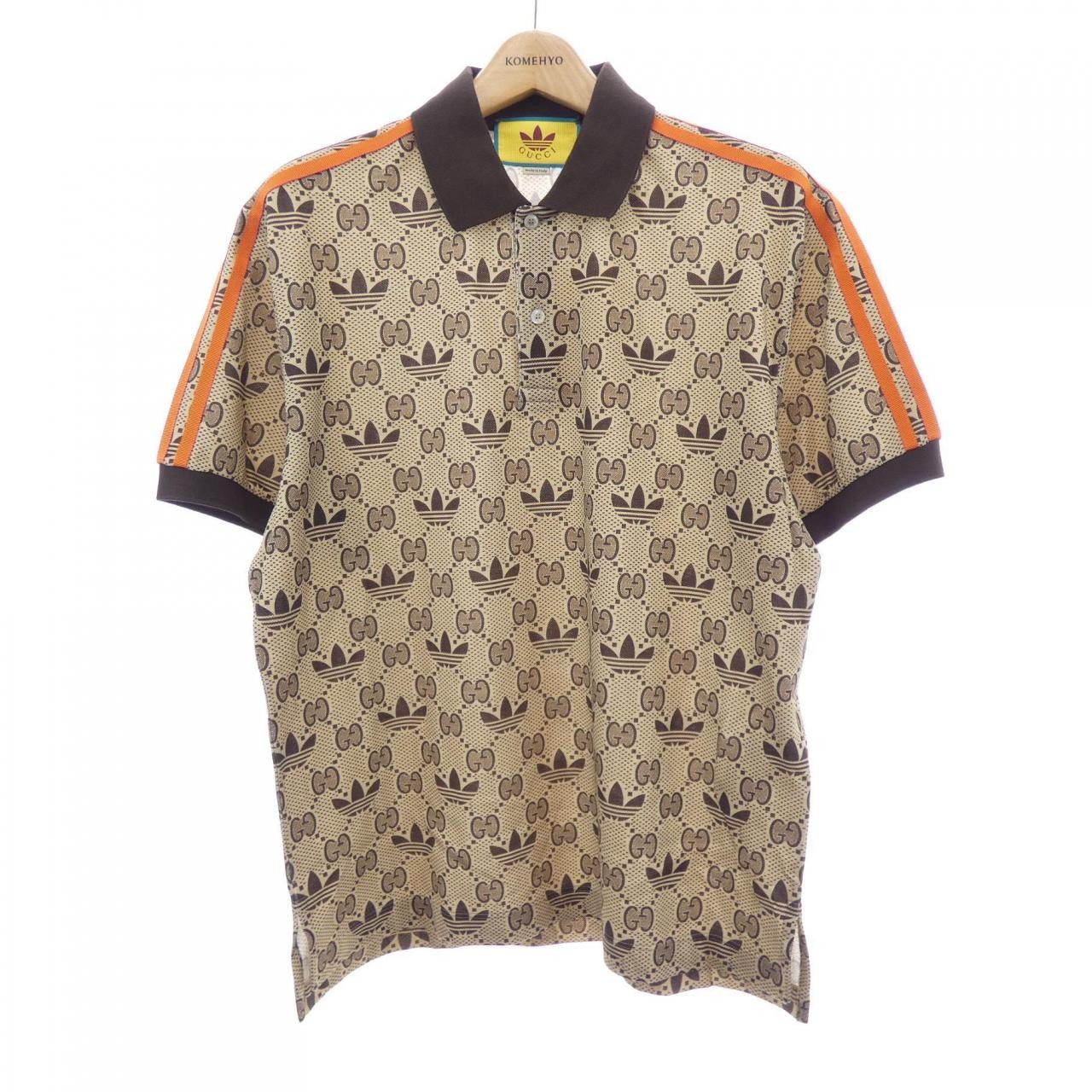 Authentic GUCCI 700497 XJE1M ADIDAS Polo Shirts  #241-003-959-8405