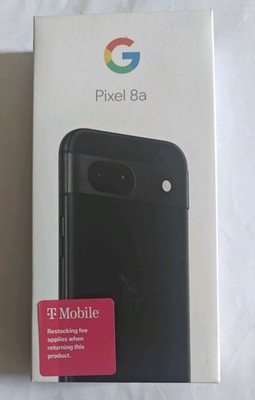Google Pixel 8a - 128 GB - Obsidian (T-Mobile) Smartphone - GKV4X - NIB, SEALED!