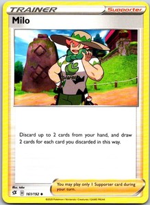 Milo 161/192 Rebel Clash Uncommon Trainer Supporter