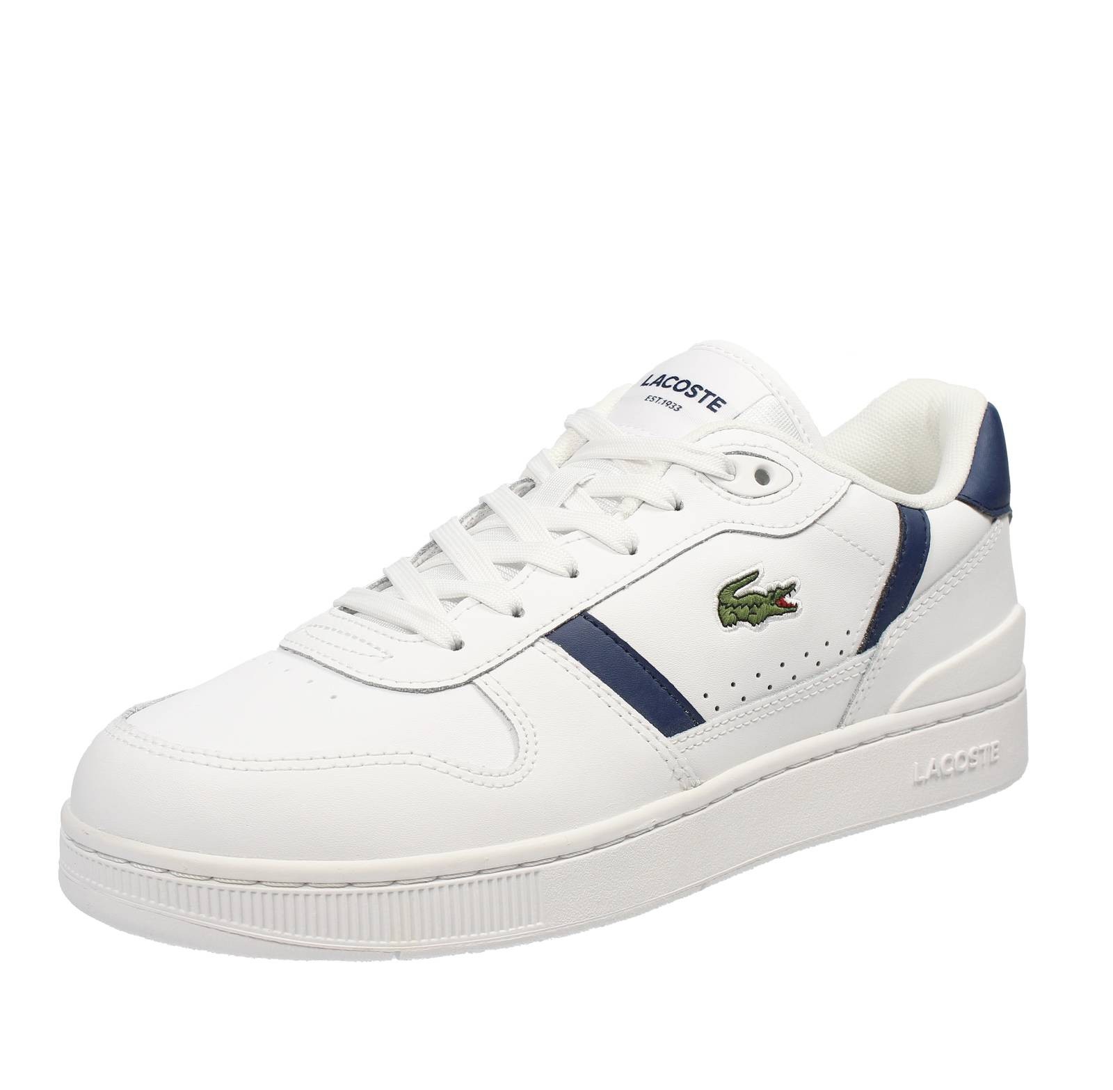 Lacoste T- Clip Set - Sneakers Basse In Pelle Bianco - Taglia 43 [9 US 27.1cm]