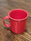 Fiesta Ware 8oz Coffee Mug Tea Cup D Handle Scarlet Red Homer Laughlin 3 5/8