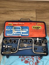 Vintage ELORA Germany LHZ Master Combined Socket Set 1/2” Square Drive READ