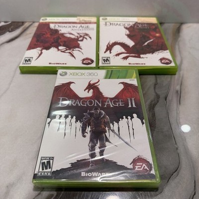 Dragon Age Bundle Xbox 360 - Dragon Age 2 SEALED NEW + Origins & Awakening Used