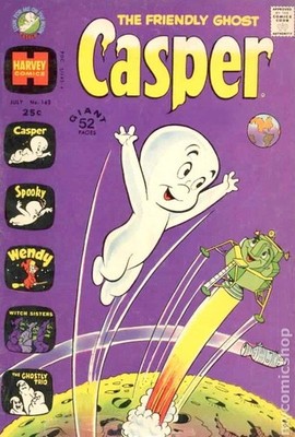 Casper the Friendly Ghost #162 VG 1972 Stock Image Low Grade