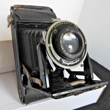 RARE 1929? Voigtlander Bessa Voigtar 1:4.5 F=11cm Folding Camera Perfect Inside
