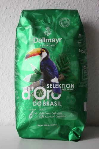 Dallmayr d'Oro DO BRASIL KAFFEEBOHNEN 1,0 Kg. MHD 10.2027 Intensität 6/10 - Bild 1 von 6