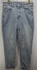 American Eagle Jeans Womens Size 4 Light Wash Mom Straight Jean Stretch 27 Ins