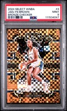 2024 Panini Select Wnba #4 Jaelyn Brown Bronze Checker /49 PSA 9 RC