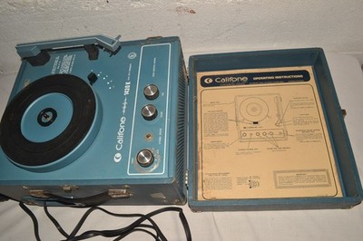 80s Vintage CALIFONE 1430K Record Player 4-Speed Portable Working