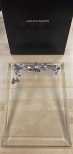 Vintage Giovanni Raspini 800 Silver Butterfly Picture Frame Italy 9.5" x 7"