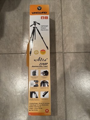 Vanguard Alta 233 AP Aluminium Alloy Tripod. New In Box!