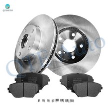 6P Front 275mm Brake Disc Rotors-Ceramic Brake Pad Kit For 2001-2005 Toyota RAV4