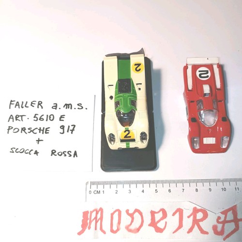 Faller a.m.s. Porsche 917 5610 E blanco/verde con carrocería roja | Condition: Nuovo