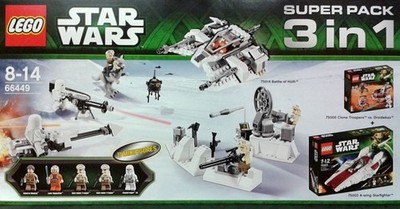 LEGO 66449 Star Wars 3in1 Super Pack (75000, 75003, 75014)*RARITÄT*SAMMLERSTÜCK