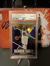2022 Donruss Optic Winner Stays Kevin Durant Purple PSA 10 PSA Pop 3!