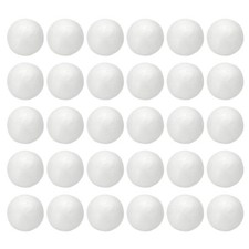 0.8 Inches Craft Foam Balls, 30 Pcs Round Polystyrene Foam Balls, White