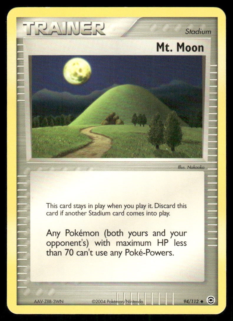 Pokemon Tcg Mt. Moon #94 Pokemon Fire Red & Leaf Green LP