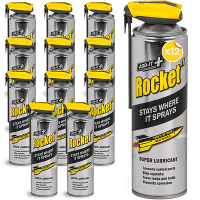 Rocket TT Multi-Use Lubricant Spray [12 x 15.3 Oz] WD Anti Rust Penetrating Oil