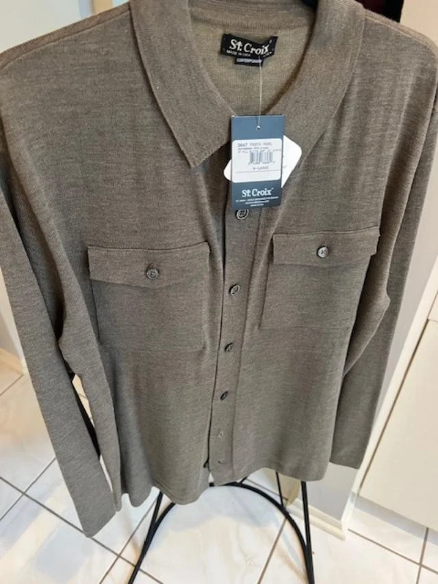 Mens St Croix Knits shacket XL NWT $695
Opens in a new window or tab