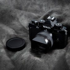 Rectangle Metal Lens Hoods Hood with Cover Cap for Nikon Z40 F2 Z28 F2.8