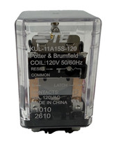 NEW TE Potter Brumfield KUL-11A15S-120 Latching Relay 120VAC DPDT 10A 11-Pin