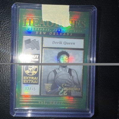 2025 Panini Signature Series Derik Queen Headlines /15