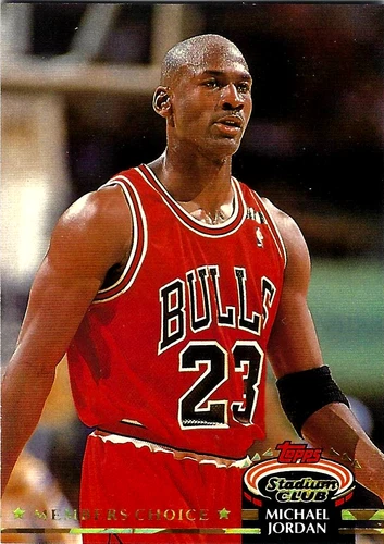 1992 Topps Stadium MICHAEL JORDAN Members Choice Card 210 Chicago Bulls HOF