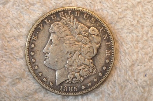 1885-S. CHOICE VF   MORGAN DOLLAR