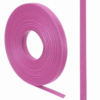 21 Yard Paper Weaving Cane,0.6'' Wide 12-Ply Basket Making Supplies,Rose Red