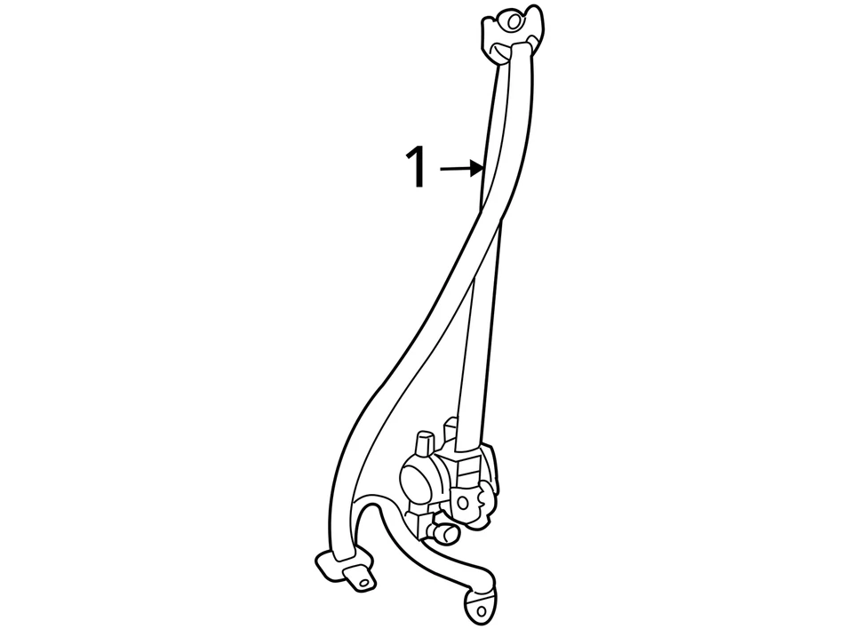 Cinturón de seguridad cubo delantero pasajero retractor se adapta 06-09 LEXUS RX400h 1687374 Foto 4 de 4