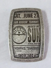 Sun Records Belt Buckle - Sun Entertainment Co at one time owners of Sun Studio
