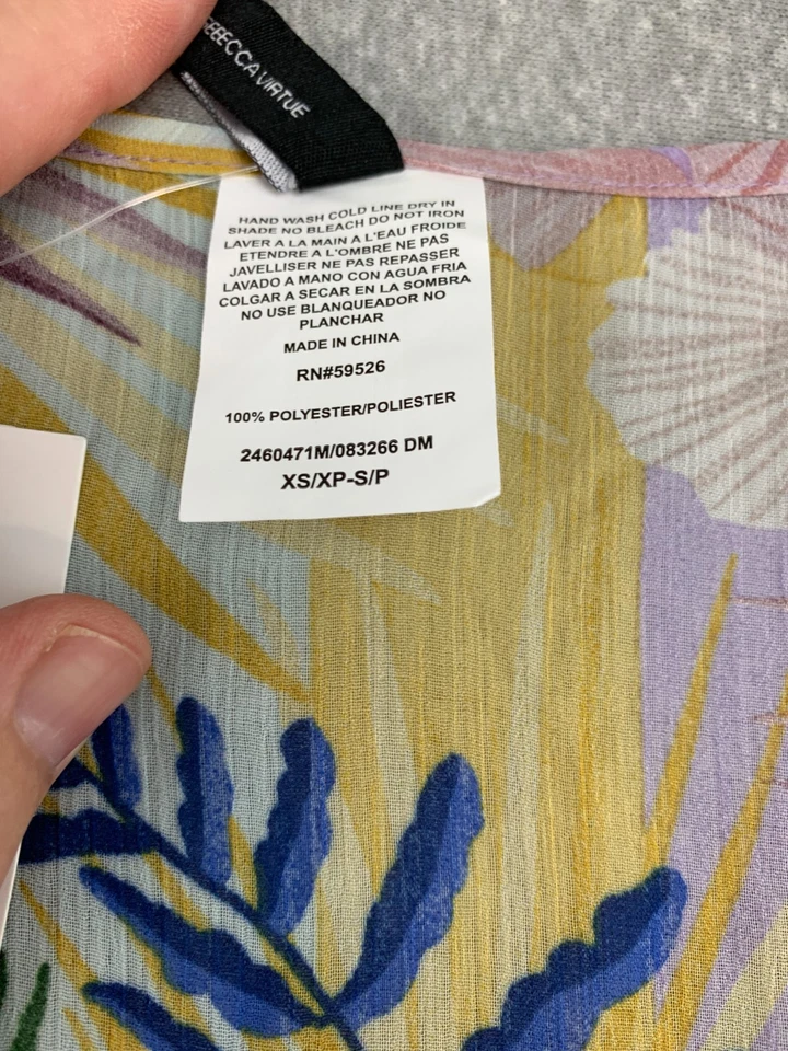 Becca By Rebecca Virtue Under the Sea Cover Up Dress Womens XS-S Green Swimwear - Image 4 of 4