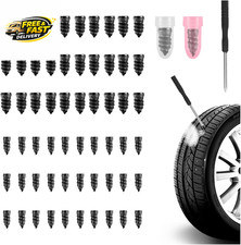 60PCS Tire Plug Kit,Self-Service Flat Tire Repair Kit Including Screwdriver,